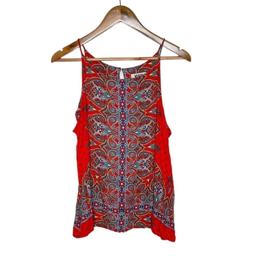 Stitch fix VERSE Red Boho Tank - Large